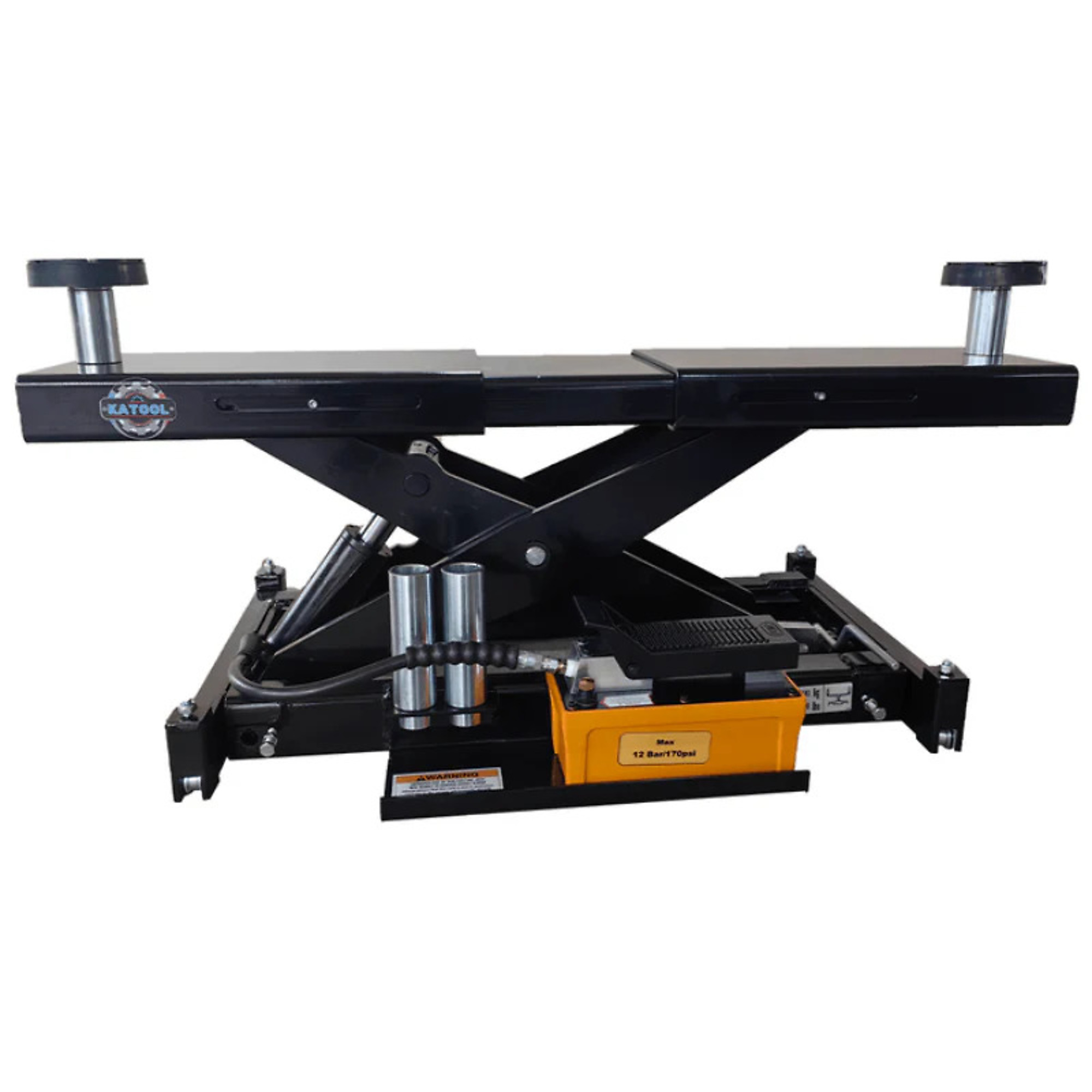 Katool Four-Post Rolling Jack — 7000-Lb. Capacity, Air/Hydraulic, Low-Profile, Model# KT-RJ70